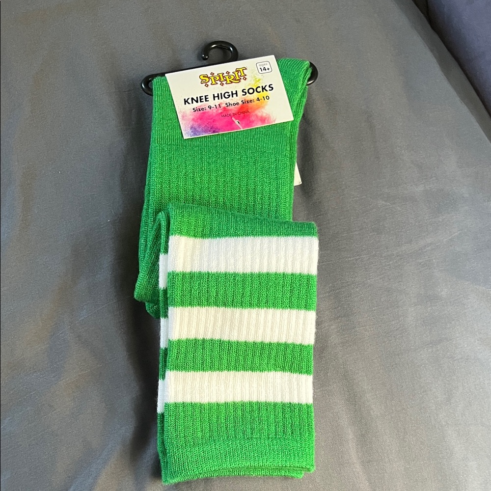 Green Knee High Socks